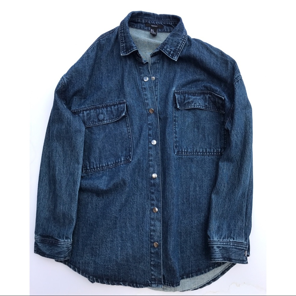 Forever 21 Oversized Denim Jacket